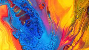 Preview wallpaper paint, liquid, stains, mixing, colorful, abstraction