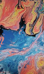 Preview wallpaper paint, liquid, stains, mixing, abstraction, colorful