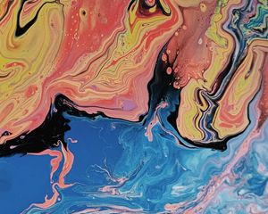 Preview wallpaper paint, liquid, stains, mixing, abstraction, colorful