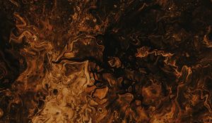 Preview wallpaper paint, liquid, stains, macro, abstraction, brown