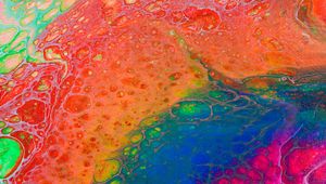 Preview wallpaper paint, liquid, stains, abstraction, colorful, bright