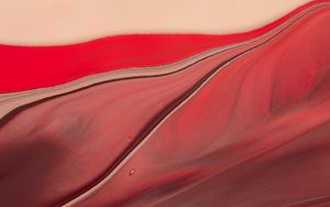 Preview wallpaper paint, liquid, stains, abstraction, red