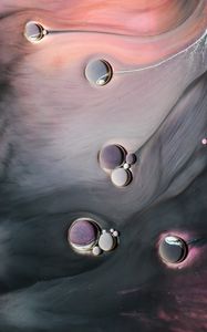 Preview wallpaper paint, liquid, stains, bubbles, macro, abstraction