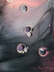 Preview wallpaper paint, liquid, stains, bubbles, macro, abstraction