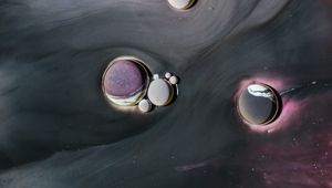 Preview wallpaper paint, liquid, stains, bubbles, macro, abstraction