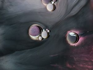 Preview wallpaper paint, liquid, stains, bubbles, macro, abstraction