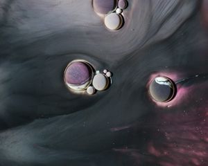 Preview wallpaper paint, liquid, stains, bubbles, macro, abstraction