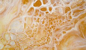 Preview wallpaper paint, liquid, stains, abstraction, yellow