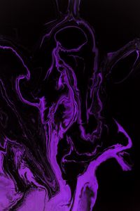 Preview wallpaper paint, liquid, stains, purple, abstraction