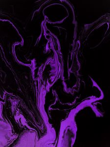 Preview wallpaper paint, liquid, stains, purple, abstraction