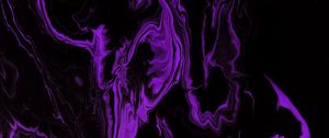 Preview wallpaper paint, liquid, stains, purple, abstraction