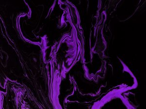 Preview wallpaper paint, liquid, stains, purple, abstraction