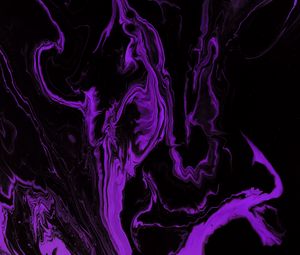 Preview wallpaper paint, liquid, stains, purple, abstraction