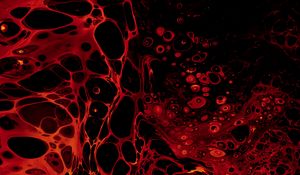 Preview wallpaper paint, liquid, stains, spots, red, abstraction