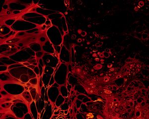 Preview wallpaper paint, liquid, stains, spots, red, abstraction