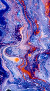 Preview wallpaper paint, liquid, stripes, fluid art, abstraction