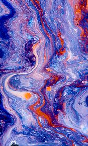 Preview wallpaper paint, liquid, stripes, fluid art, abstraction