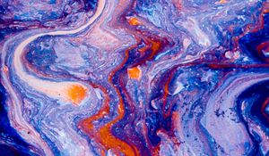 Preview wallpaper paint, liquid, stripes, fluid art, abstraction