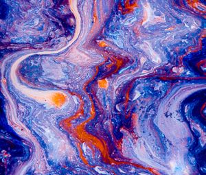 Preview wallpaper paint, liquid, stripes, fluid art, abstraction