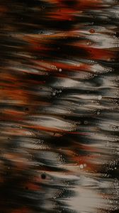 Preview wallpaper paint, liquid, waves, stains, abstraction, brown