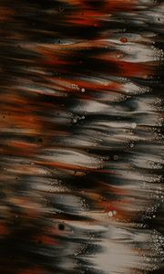 Preview wallpaper paint, liquid, waves, stains, abstraction, brown