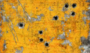 Preview wallpaper paint, metal, bullet holes, stains, light