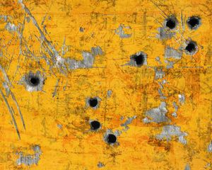 Preview wallpaper paint, metal, bullet holes, stains, light