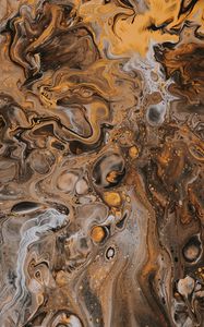 Preview wallpaper paint, mixing, abstraction, brown, gray