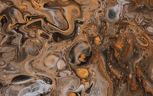 Preview wallpaper paint, mixing, abstraction, brown, gray