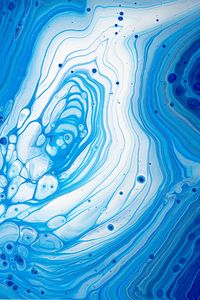 Preview wallpaper paint, mixing, stains, spots, abstraction, blue