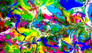 Preview wallpaper paint, mixing, stains, abstraction, bright