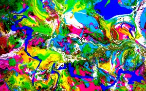 Preview wallpaper paint, mixing, stains, abstraction, bright