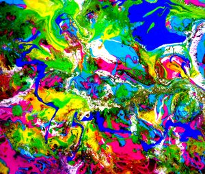 Preview wallpaper paint, mixing, stains, abstraction, bright