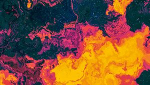 Preview wallpaper paint, multicolored, stains, liquid, distortion