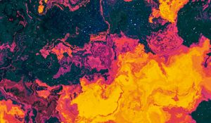 Preview wallpaper paint, multicolored, stains, liquid, distortion