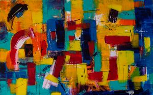 Preview wallpaper paint, oil paints, canvas, abstraction, art