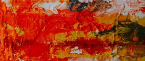 Preview wallpaper paint, relief, red, stains, chaotic, modern art