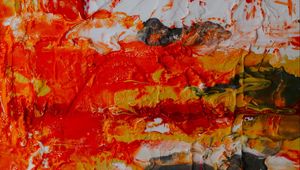 Preview wallpaper paint, relief, red, stains, chaotic, modern art