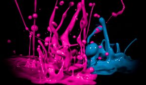 Preview wallpaper paint, splashes, drops, liquid, macro