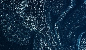Preview wallpaper paint, spots, dots, liquid, blue