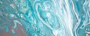 Preview wallpaper paint, spots, liquid, fluid art, stains, blue