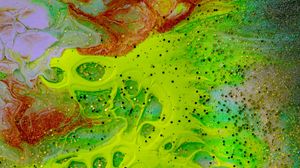 Preview wallpaper paint, spots, liquid, fluid art, stains, colorfu, glitter