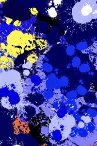 Preview wallpaper paint, spots, splashes, drips, abstraction, blue