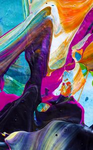 Preview wallpaper paint, spots, stains, splashes, colorful, abstraction