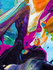 Preview wallpaper paint, spots, stains, splashes, colorful, abstraction