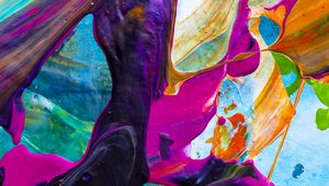 Preview wallpaper paint, spots, stains, splashes, colorful, abstraction