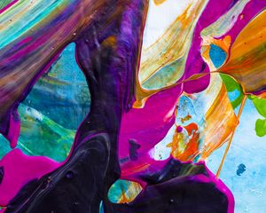 Preview wallpaper paint, spots, stains, splashes, colorful, abstraction
