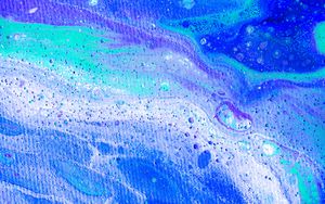 Preview wallpaper paint, spots, stains, blue, abstraction