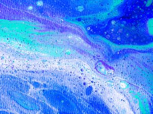 Preview wallpaper paint, spots, stains, blue, abstraction