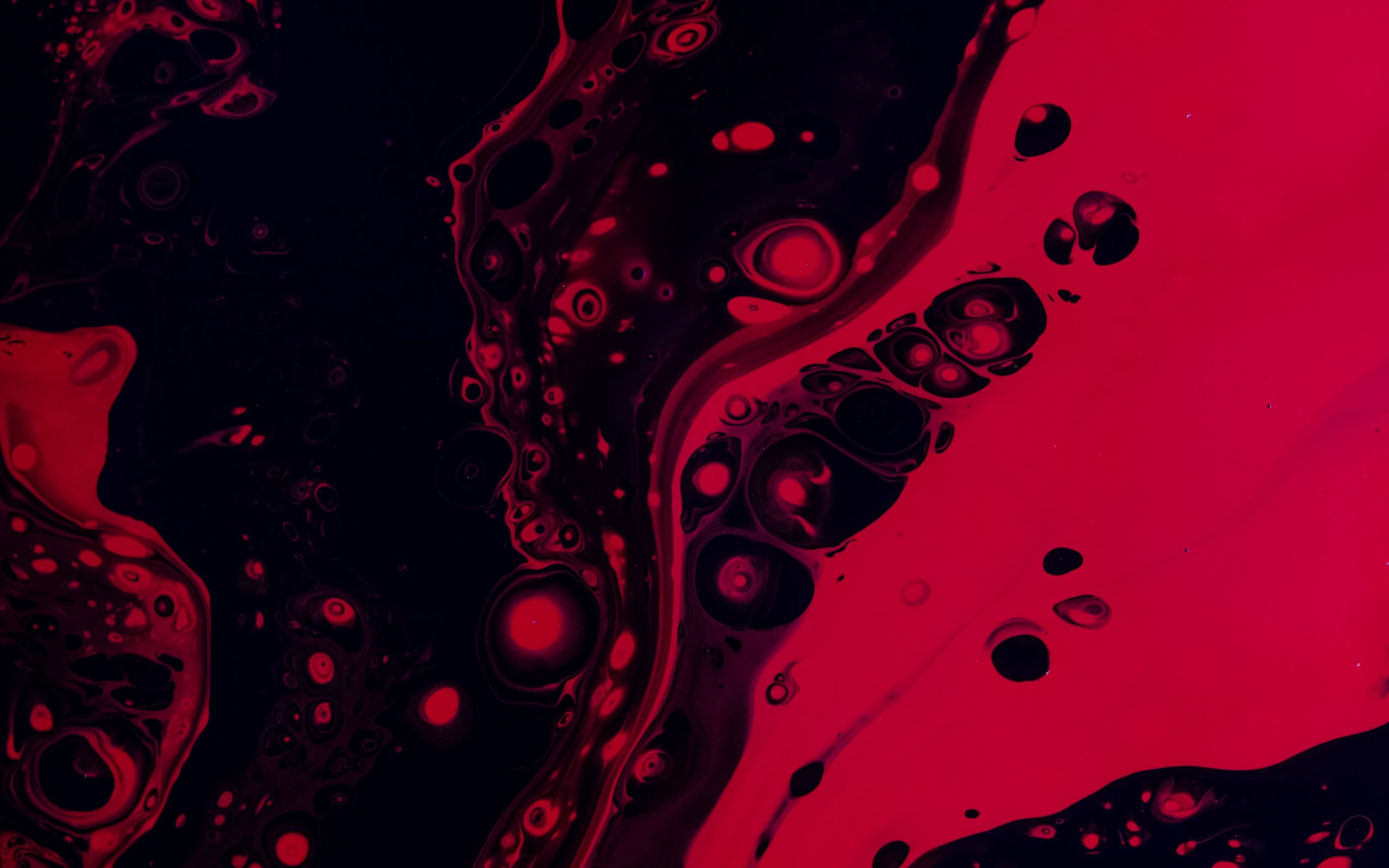 Download wallpaper 2560x1600 paint, spots, stains, red, abstraction ...
